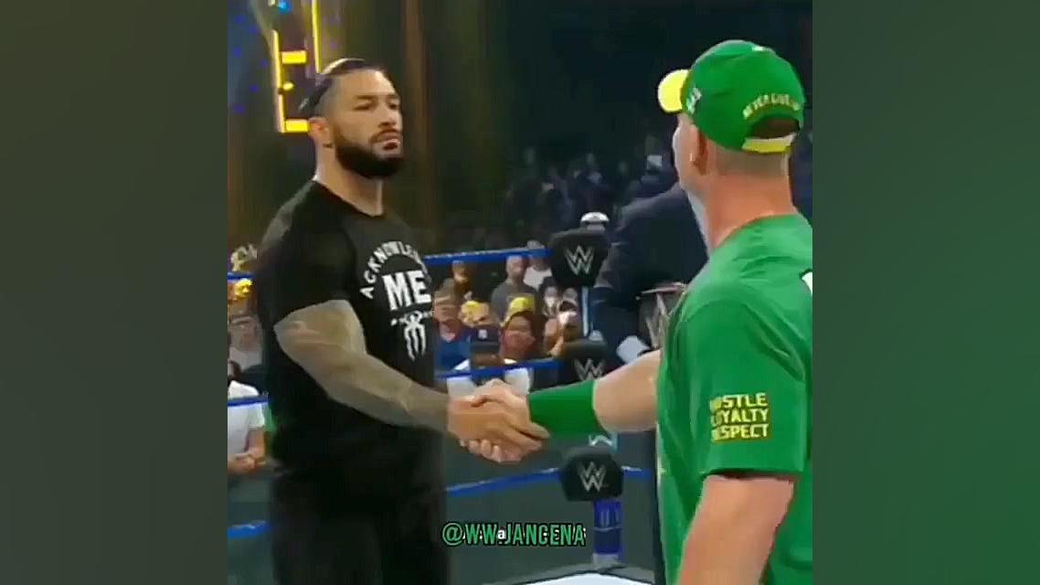 فیس تو فیس جان سینا و رومن رین...