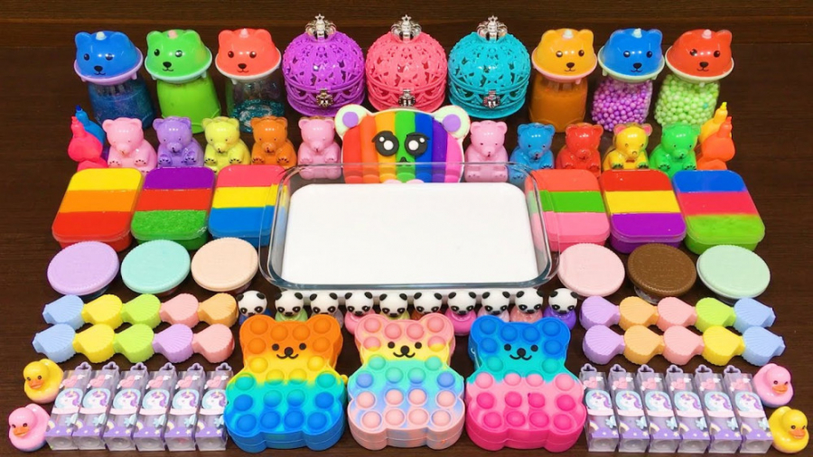 ساخت اسلایم جذاب ، اسلایم خرس...