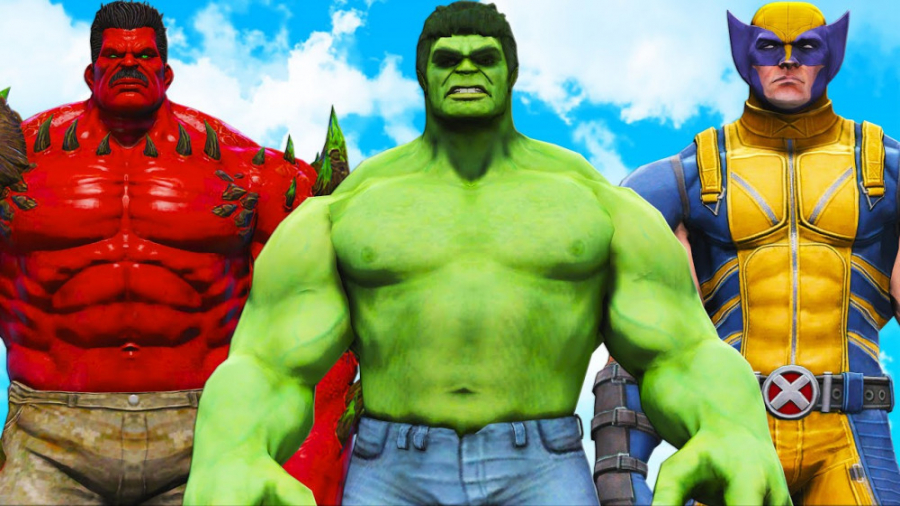 نبرد ابر قهرمان ها ، نبرد هالک...