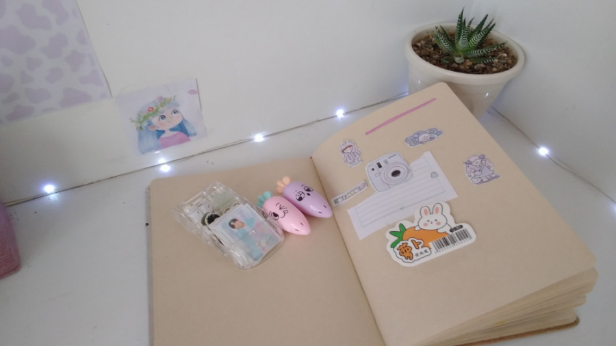 اسکرپ بوک بنفش(مینیمال)