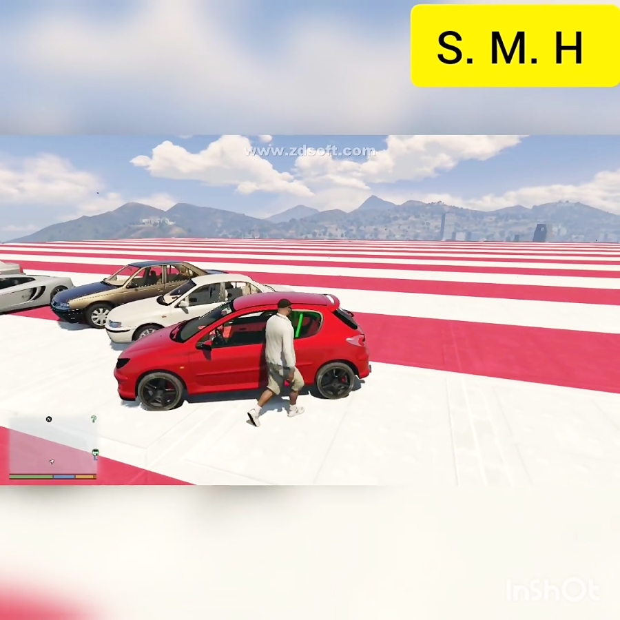 چالش کشتن آدم با ماشین در جی ت...