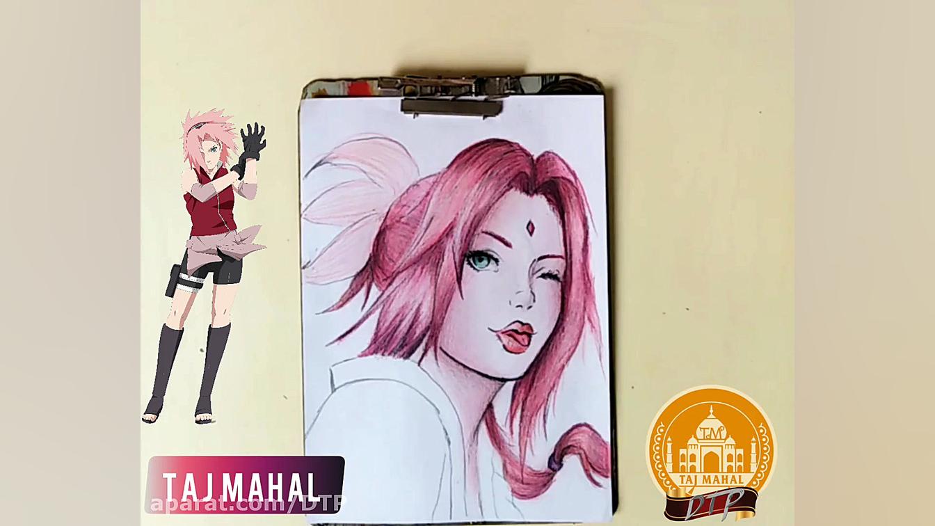 نقاشی ساکورا هارونو از انیمه ن...