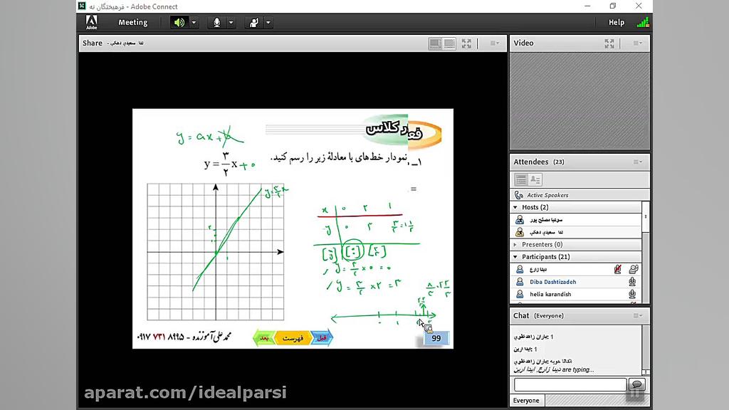 بازپخش کلاس ریاضی پایه نهم دبی...