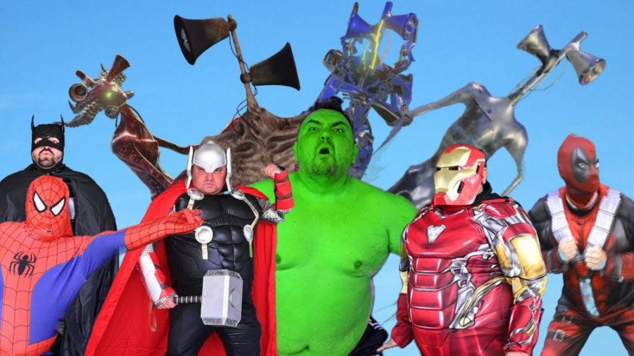 ابرقهرمانان در مقابل آژیر سر ش...