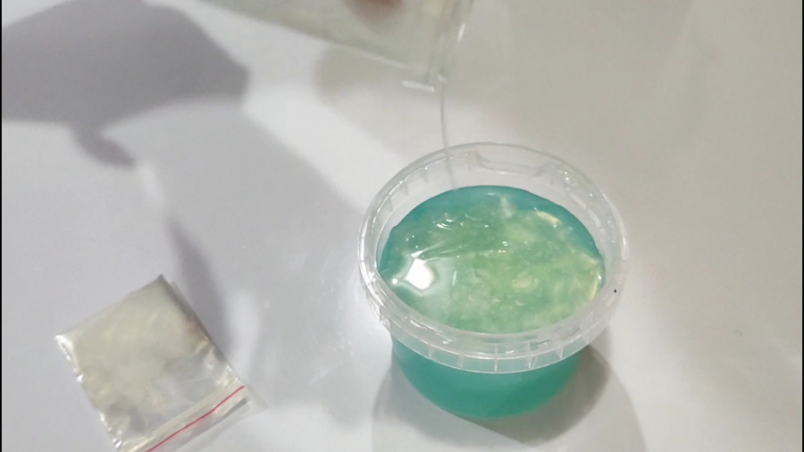 اسلایم دریایی آبی هولوگرامی