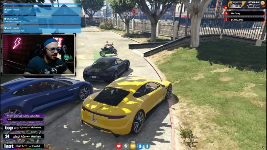 آزمون رانندگی رد شدم جی تی ای...