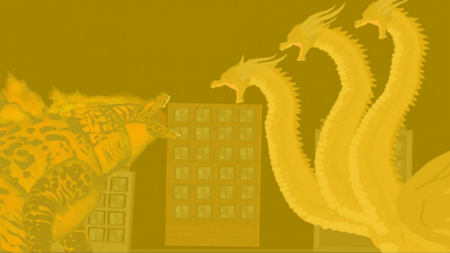 ( تیکه ای از فیلم گودزیلا پادش...