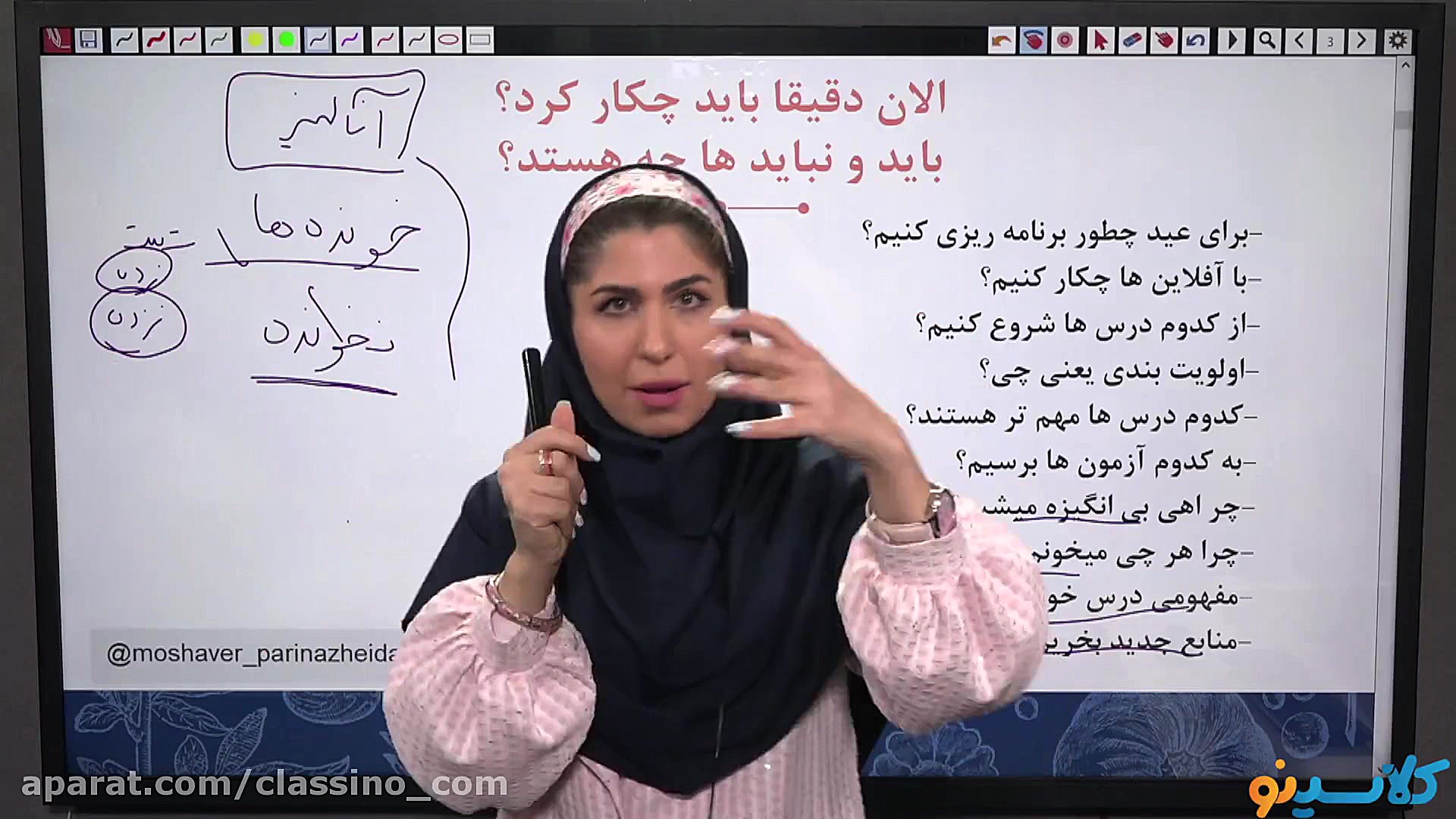 جلسه اول کلاس مشاوره و برنامه...