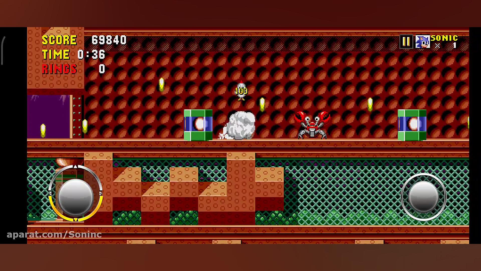 گیم پلی بازی سونیک خارپشت ۱ پا...