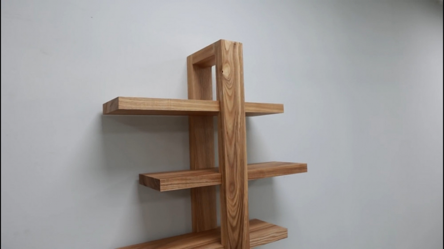 ساخت شلف چوبی ساده و شیک