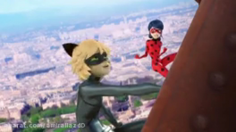 دختر کفشدوزکی و گربه سیاه