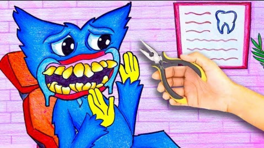 دهان خنده دار هاگی واگی  انیمی...