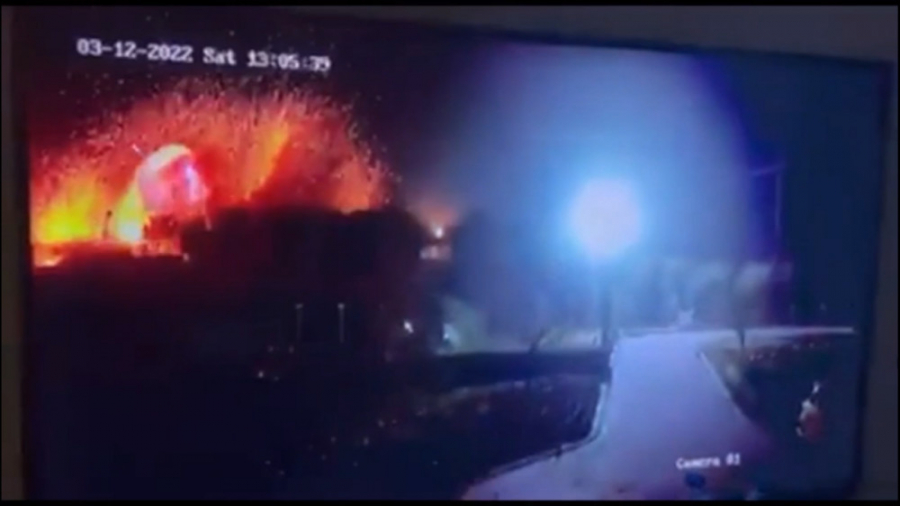 فیلمی واضح از حمله موشکی ایران...