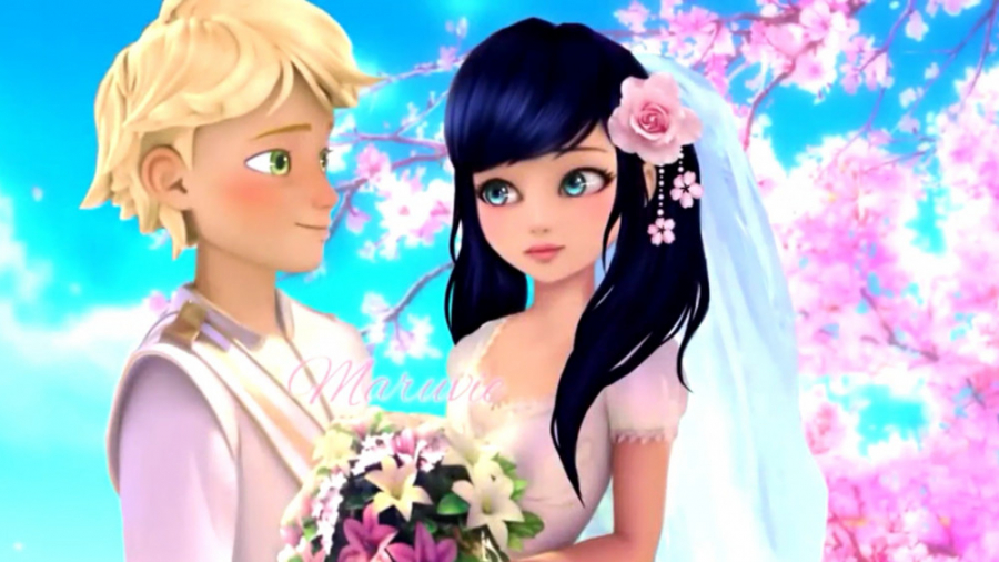 ازدواج مرینت و آدرین♡ آدرینت م...