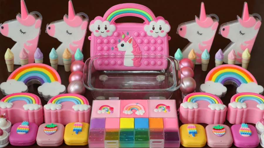 یونیکورن اسلایم رنگین کمانی و...