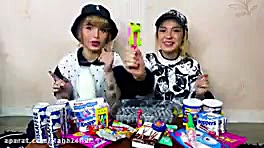 پریسا و ارزو خوردن خوراکی های...