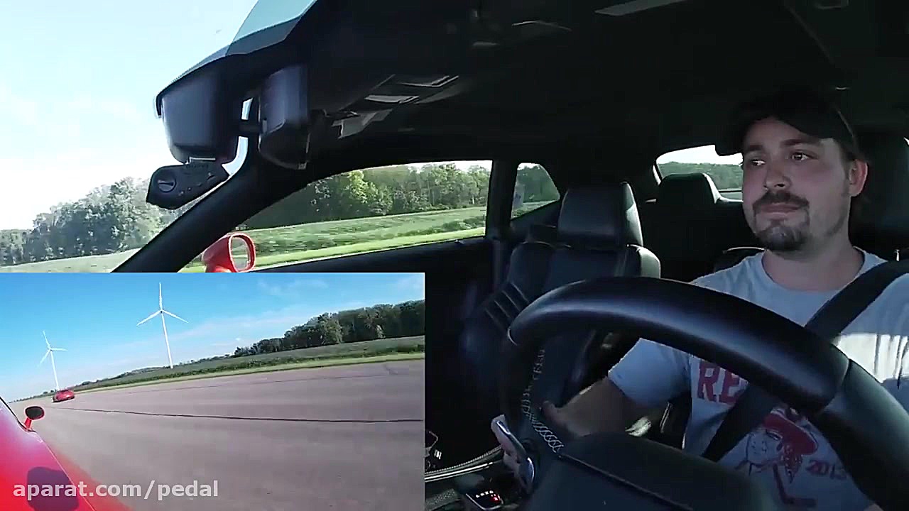 درگ پورشه 911 GT3 RS و دوج چلن...