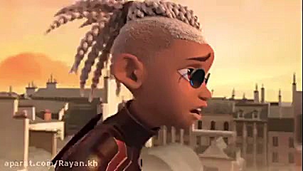 دختر کفشدوزکی و گربه سیاه