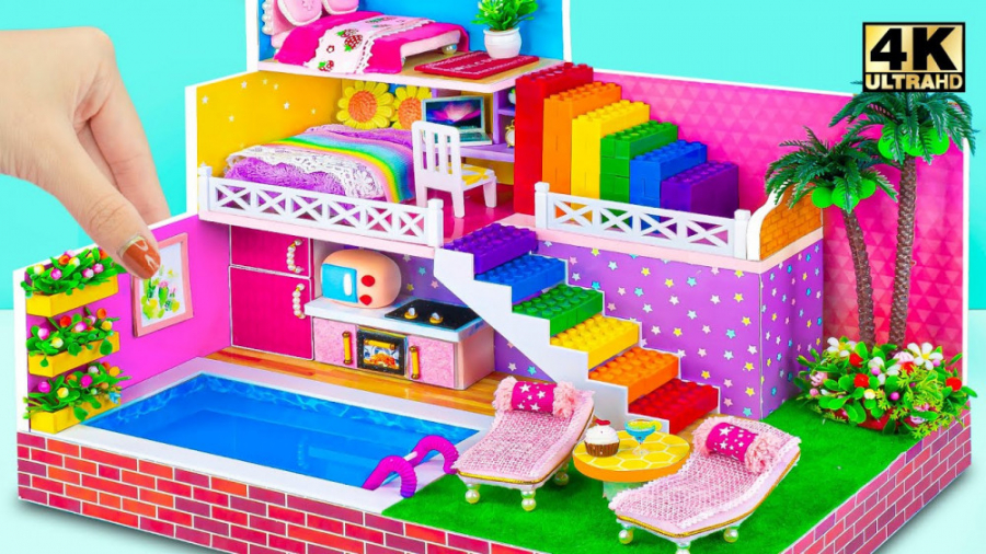 آموزش کاردستی ساخت 3 ویلا مدرن...