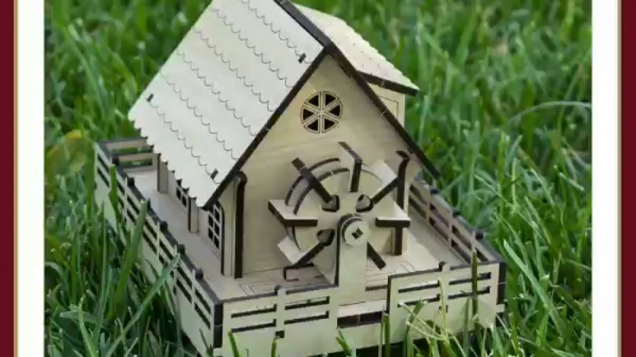 پازل سه بعدی چوبی کلبه جنگلی