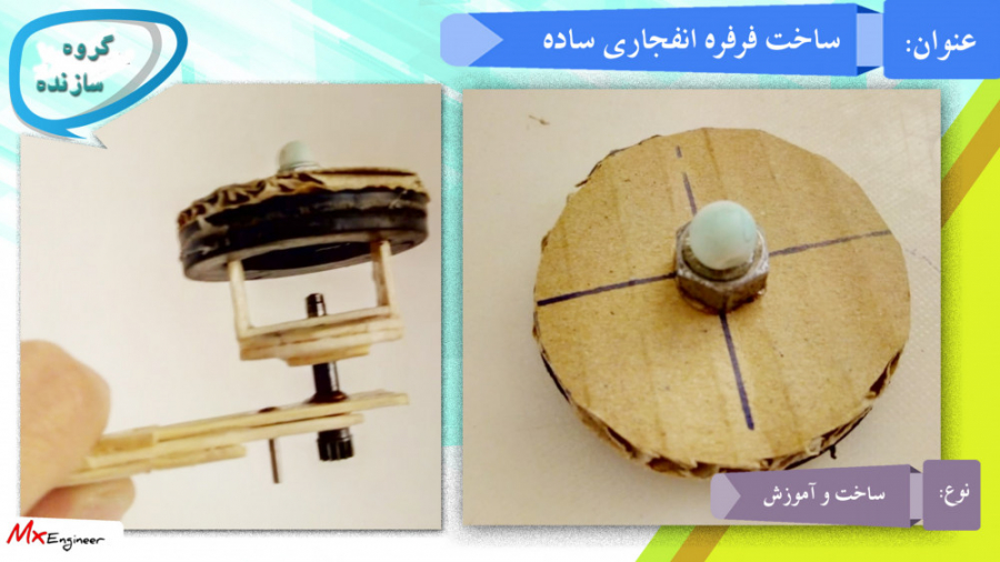 فرفره انفجاری ساده با واشر پلا...