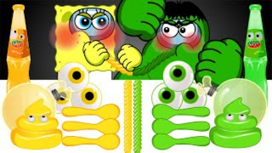 باب اسفنجی و پاتریک  چالش زرد...