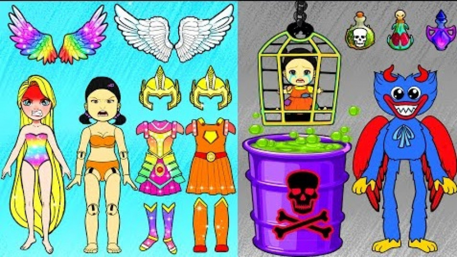 بازی مرکب با فرشته راپونزل و ه...