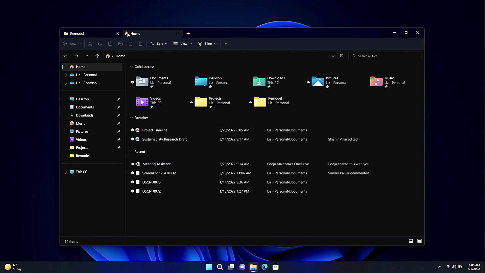 اضافه شدن تب به فایل اکسپلورر...