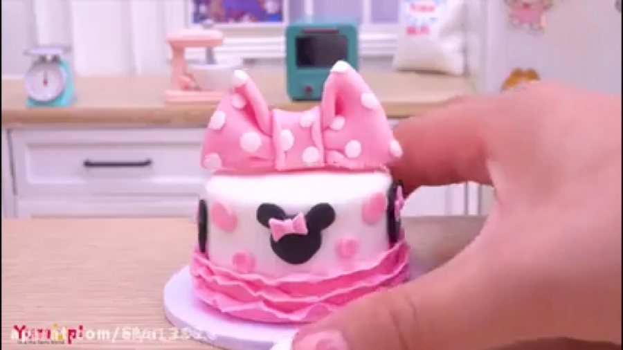 مینی کیک میکی موس آشپزی مینیات...