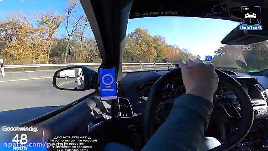 تست سرعت فورد فوکوس RS در اتوب...