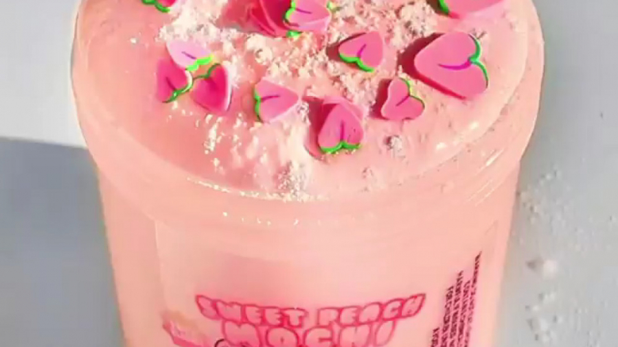 اسلایم کره ای گلبهی هلو کیوت ا...