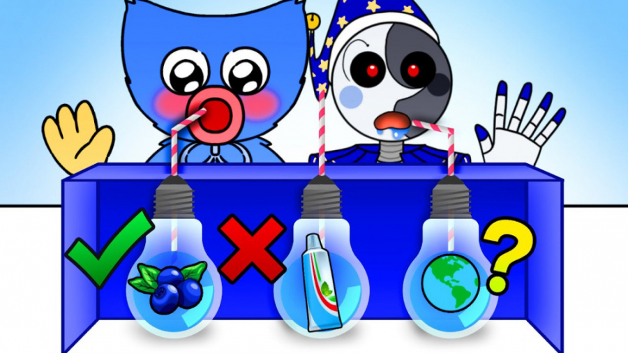 چالش غذا مون دراپ و هاگی واگی