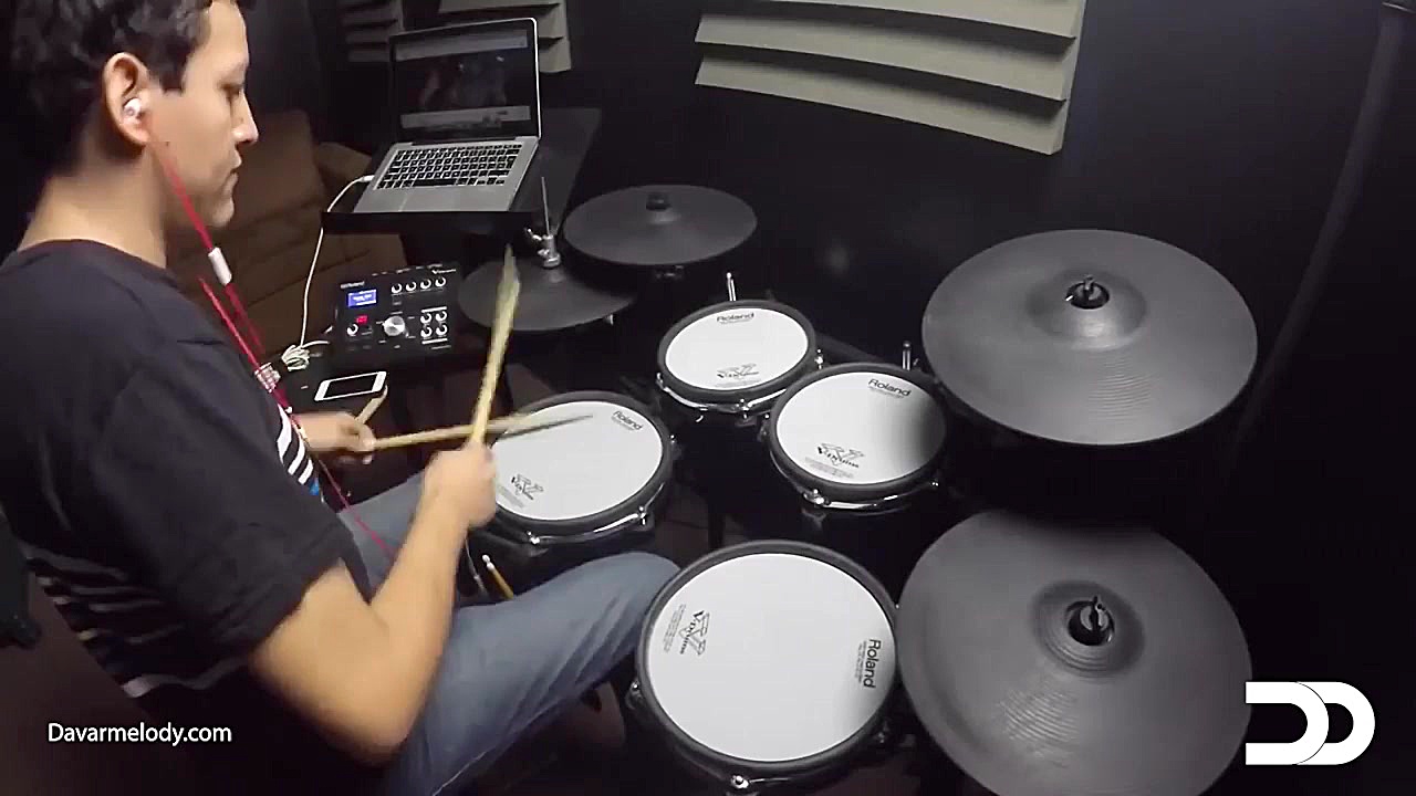 تست درامز الکترونیک رولند Rola...