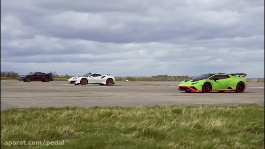 درگ جذاب فراری پیستا، لامبورگی...