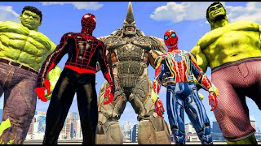 هالک در مقابل مرد عنکبوتی در م...