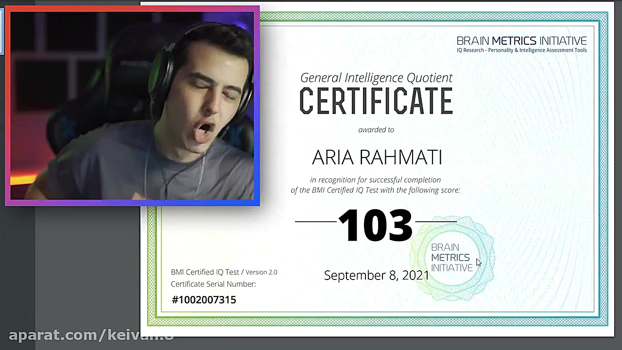 ویدیو خفن آریا کئوکسر خنده دار