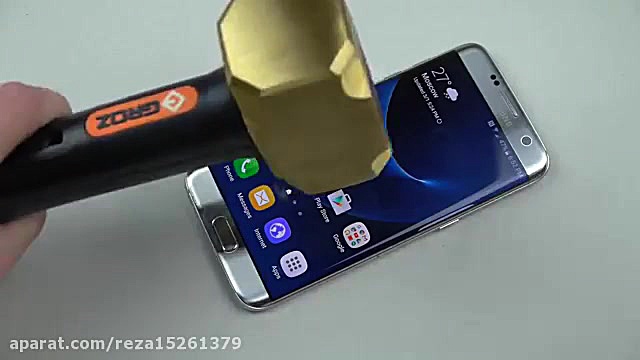 سامسونگ کهکشان S7 لبه چکش و چا...