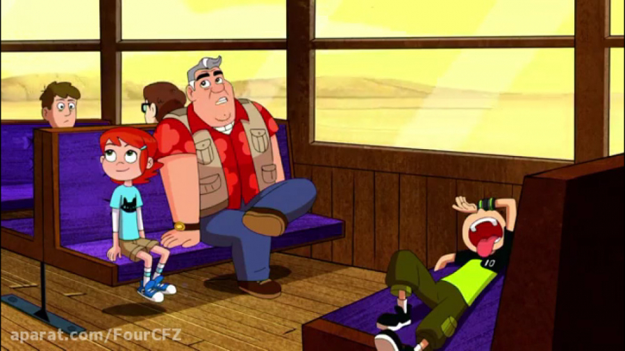 بن تن در قطار کارتون بن تن انی...