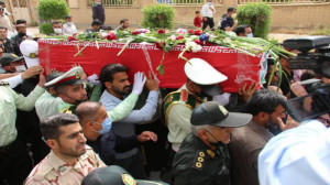 مصاحبه صداوسیما در تشییع شهید...