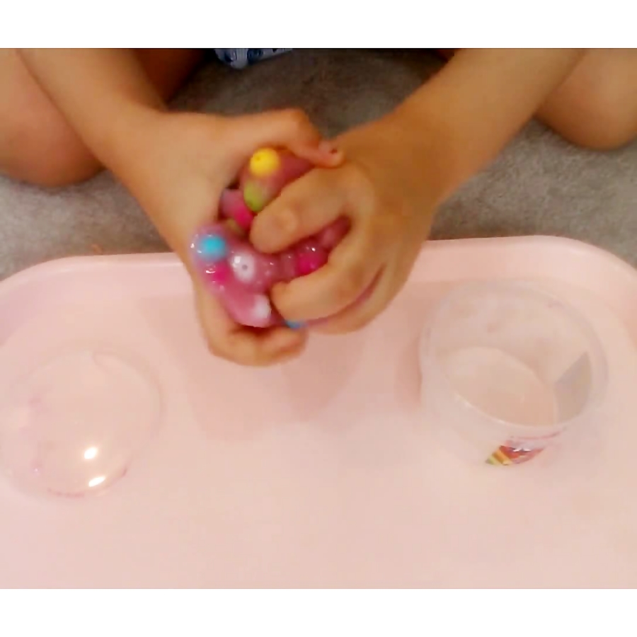 اسلایم رنگین کمان و شفاف