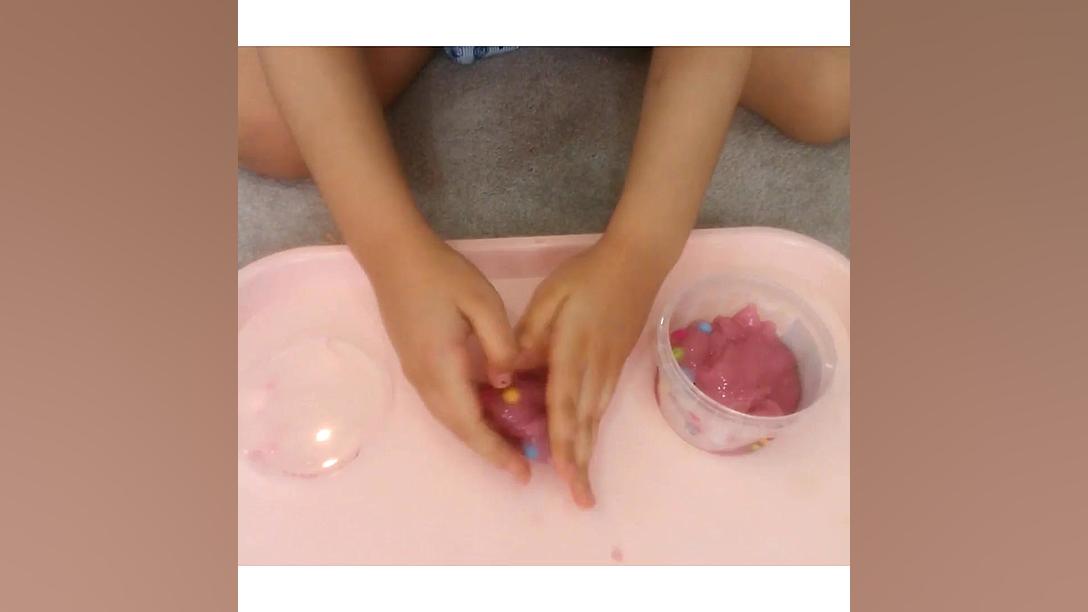 اسلایم رنگین کمان و شفاف