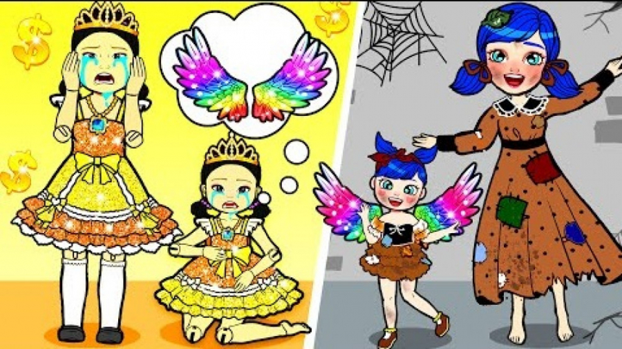 بال های رنگین کمانی بازی ماهی...