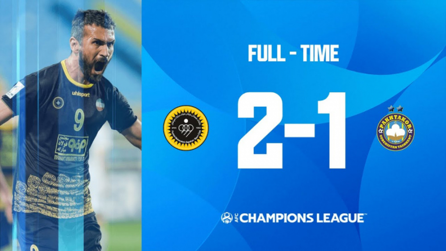 سپاهان 2 1 پاختاکور | خلاصه با...