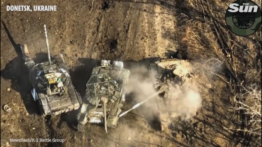 پودر شدن تانک های ارتش روسیه ت...