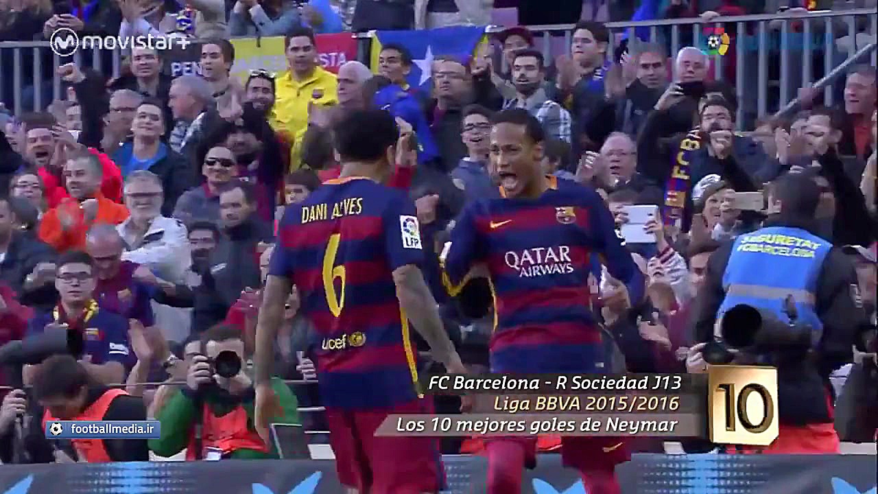 ۱۰ گل برتر نیمار در لالیگا ۱۶...