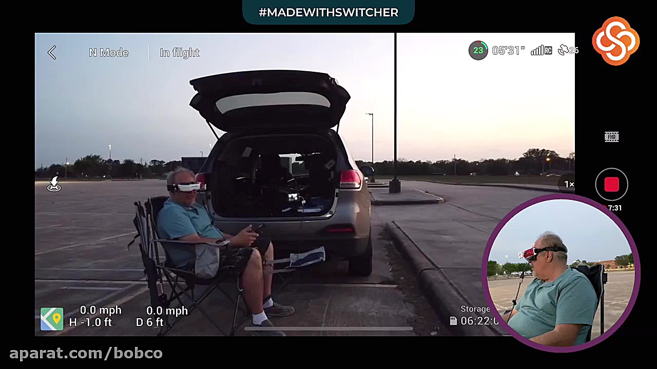 پخش مستقیم از DJI mini 2 به عی...