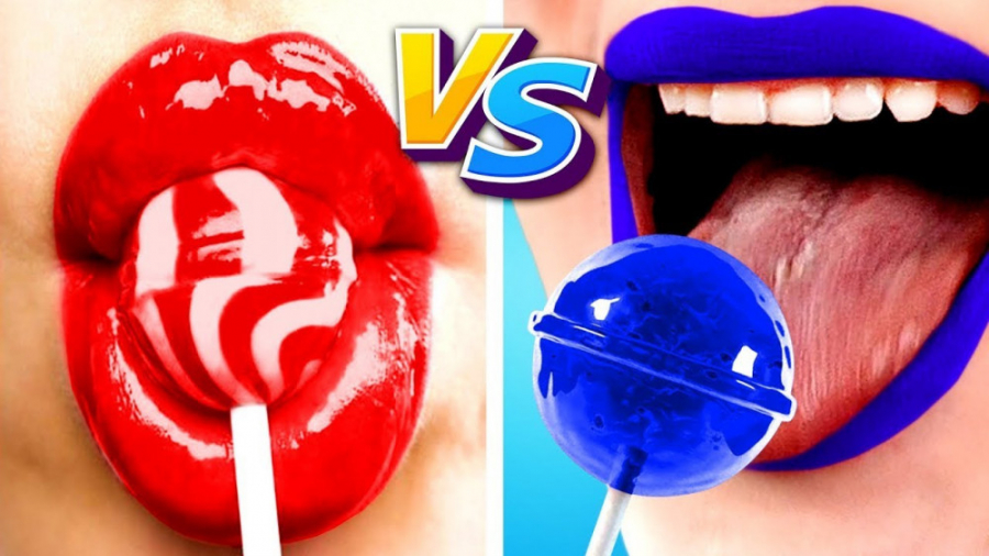 چالش خنده دار غذایی  قرمز در م...