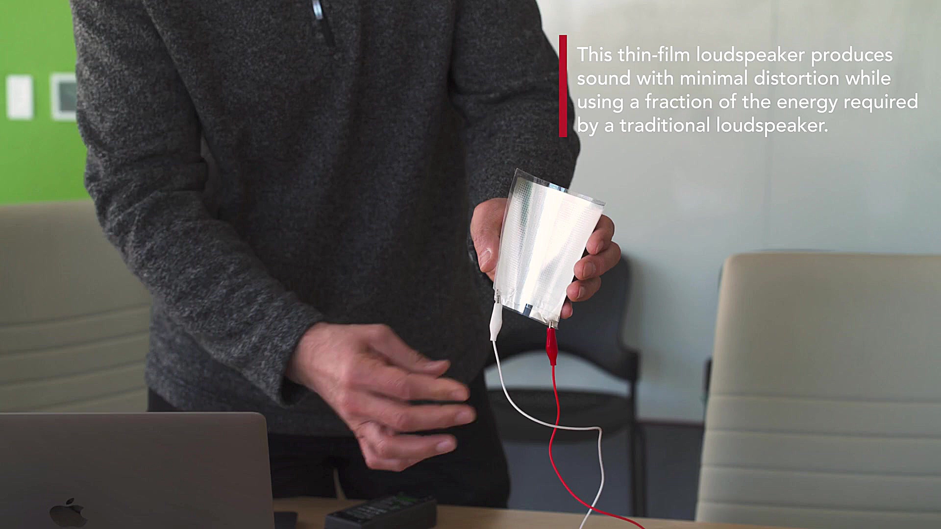 نحوه عملکرد نازک‌ترین بلندگوی...