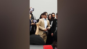 محسن ابراهیم زاده در اکران فیل...