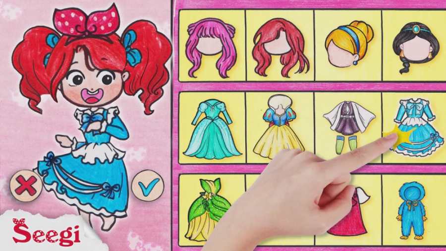 شاهزاده چیبی | چالش لباس | کاغ...